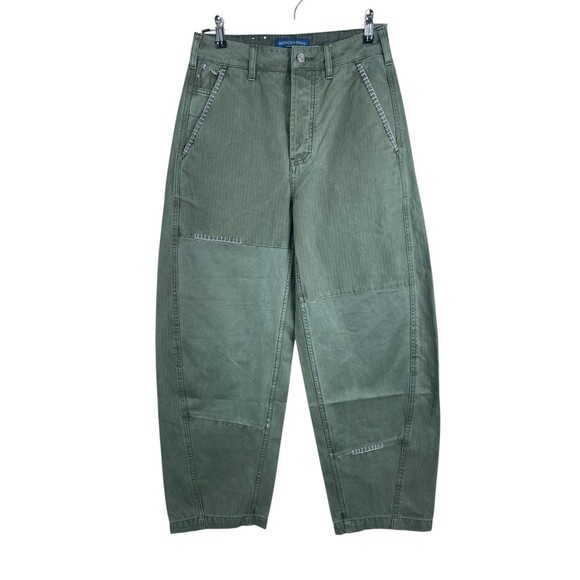 Scotch & Soda Floral-Embroidery Wide-Leg Trousers Pip Womens Green 26/30 Read - Picture 3 of 16